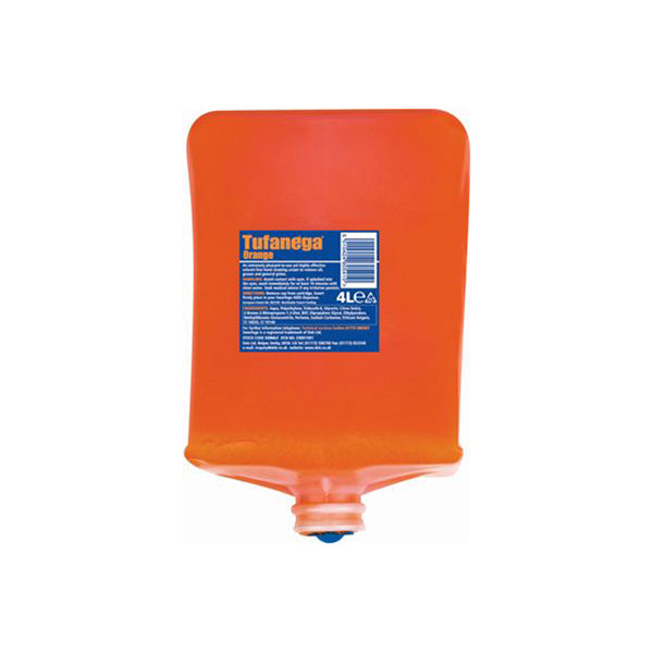 Swarfega Orange Hand Cleaner 4L Cartridges Solvent?Free Scrubbers Moisturiser Qty 4