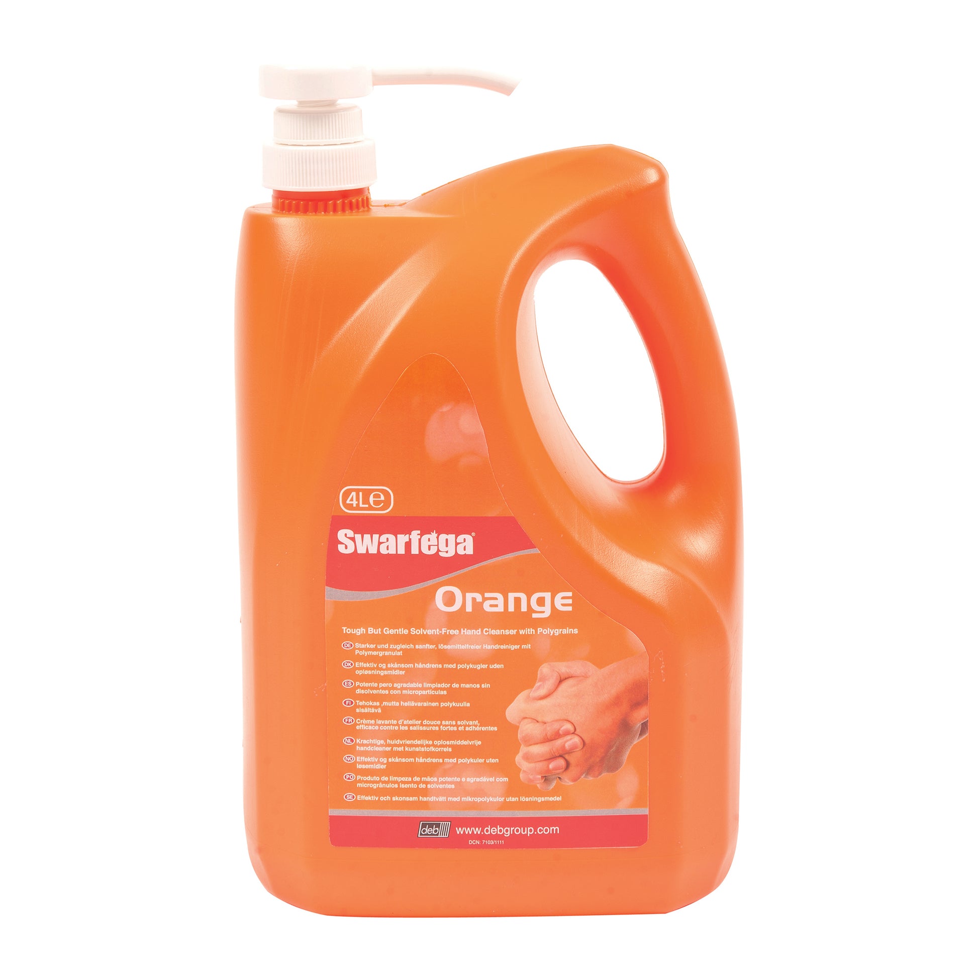 Swarfega Orange Hand Cleaner 4L Pump Pack Solvent?Free Scrubbers Moisturisers Qty 4