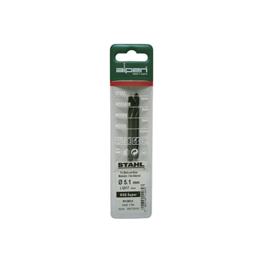 Alpen HSS Double Ended Drill Bit 3.2mm DIN WN321 Durable Precision Pack of 10