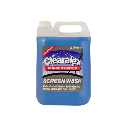 Decosol CLEARALEX Screenwash 5L Anti?Freeze Powerful Detergent Works to -7.6°C Pack 2