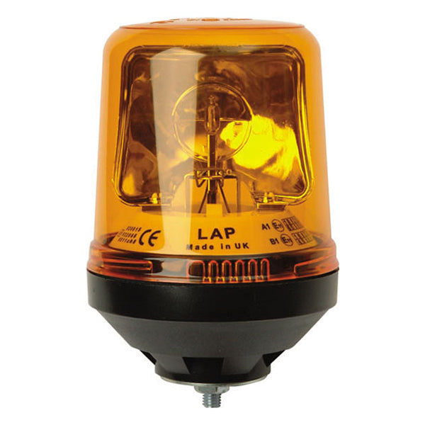 LAP Beacon Rotating Single Point Amber 12/24V IP56 ECE R65 ABS/Polycarbonate Qty 1