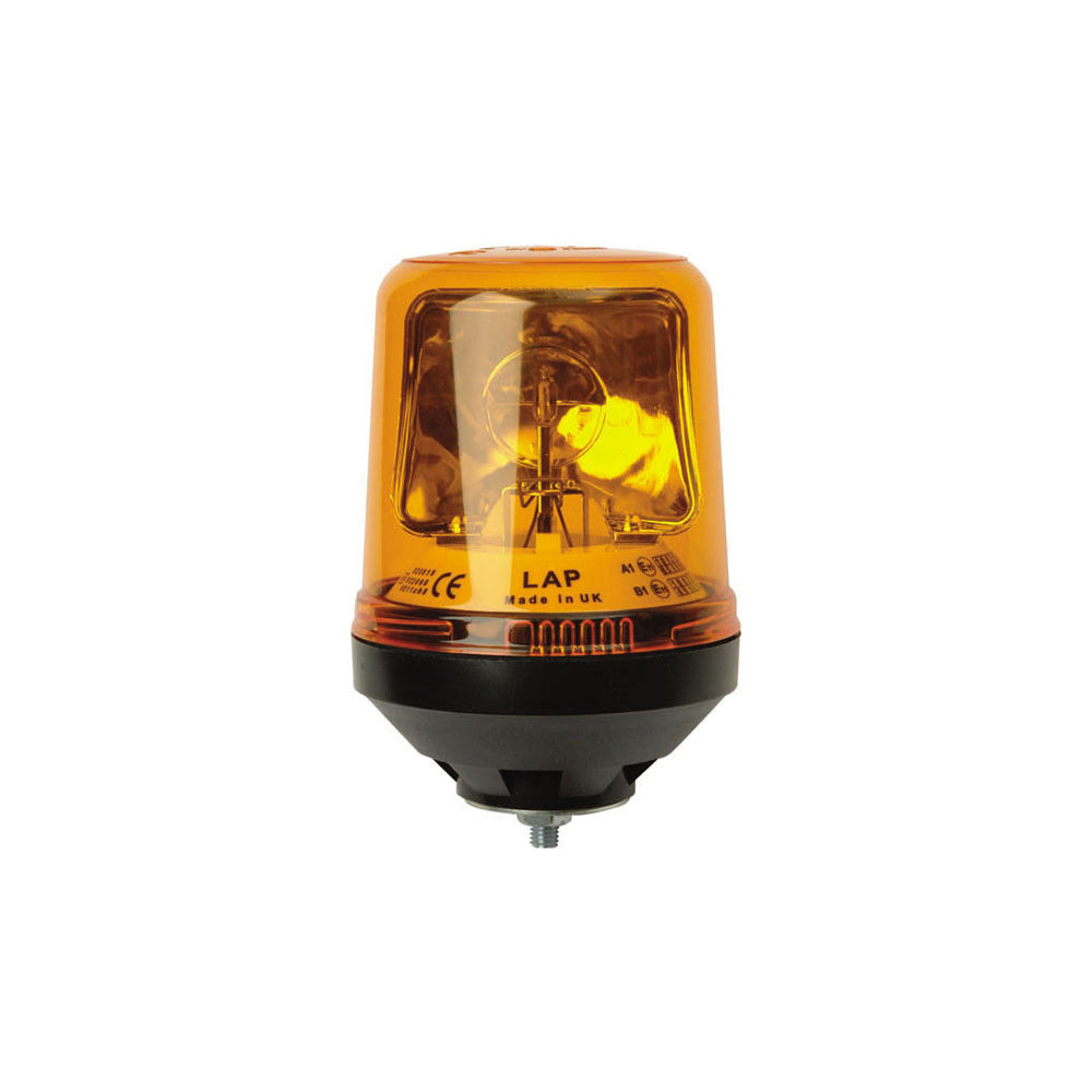 LAP Beacon Rotating Magnetic Base Amber 12/24V IP56 ECE R65 70mph Magnet Qty 1