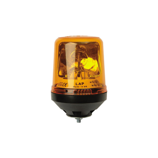 LAP Beacon Rotating Magnetic Base Amber 12/24V IP56 ECE R65 70mph Magnet Qty 1