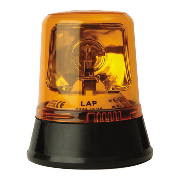 LAP Beacon Rotating 3?Point Mount Amber 12/24V IP56 ECE R65 ABS/Polycarbonate Qty 1