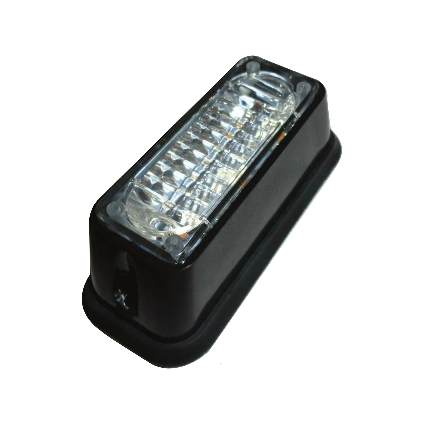 LED Warning Flash - Amber, 33 x 89mm, 12?24V, ABS Housing, Polycarbonate Lens, IP67, ECE Reg 10/65, 10 Flash Patterns Qty 1