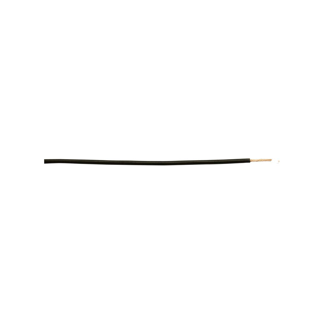 Thick Wall Single Cable - 1mm, Black, 14/0.30 Strand, 50m Roll, 8.75A Rating, For Commercial Applications Length 50 m