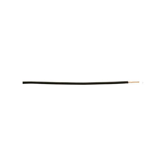 Thick Wall Single Cable - 1mm, Black, 14/0.30 Strand, 50m Roll, 8.75A Rating, For Commercial Applications Length 50 m