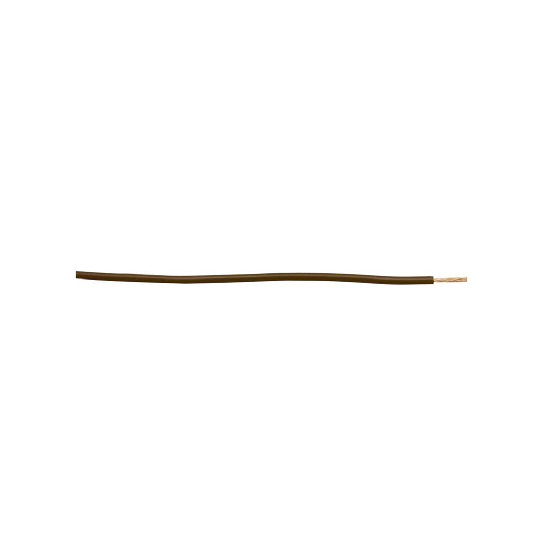 Thick Wall Single Cable - 1mm, Brown, 14/0.30 Strand, 50m Roll, 8.75A Rating, For Commercial Applications Length 50 m