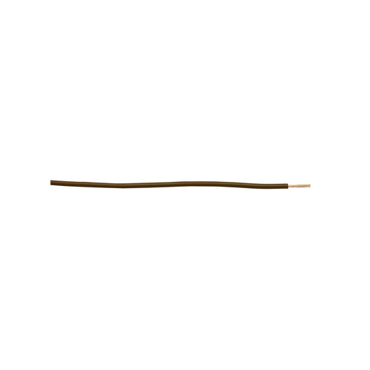 Thick Wall Single Cable - 1mm, Brown, 14/0.30 Strand, 50m Roll, 8.75A Rating, For Commercial Applications Length 50 m