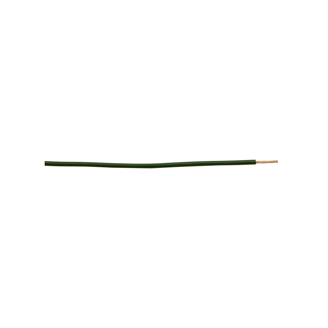 Thick Wall Single Cable - 1mm, Green, 14/0.30 Strand, 50m Roll, 8.75A Rating, For Commercial Applications Length 50 m