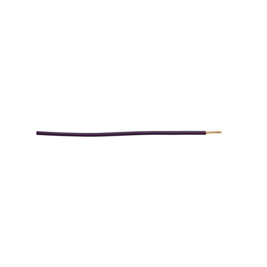 Thick Wall Single Cable - 1mm, Purple, 14/0.30 Strand, 50m Roll, 8.75A Rating, For Commercial Applications Length 50 m