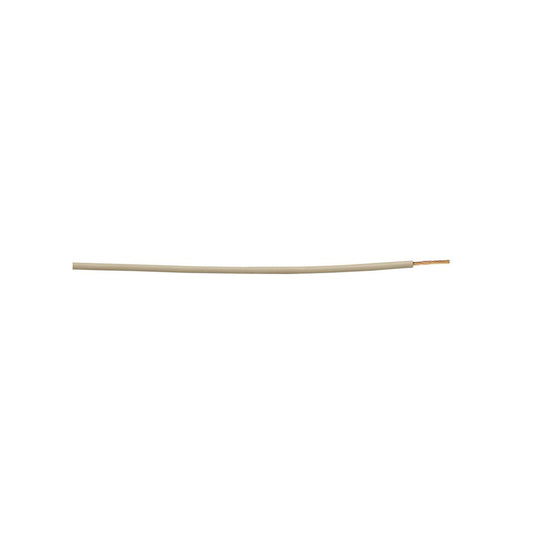 Thick Wall Single Cable - 1mm, White, 14/0.30 Strand, 50m Roll, 8.75A, For Commercial Applications Length 50 m