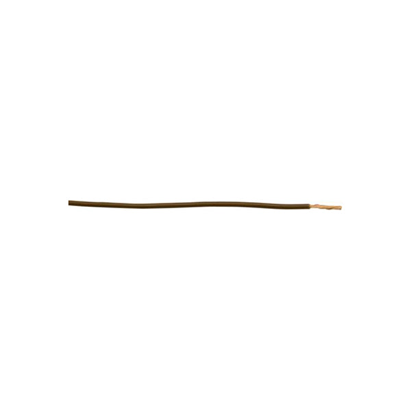 Thin Wall Single Cable - 1mm, Brown, 32/0.20 Strand, 50m Roll, 16.5A, ISO 6722 Class B, For Lamps & Accessories Length 50 m