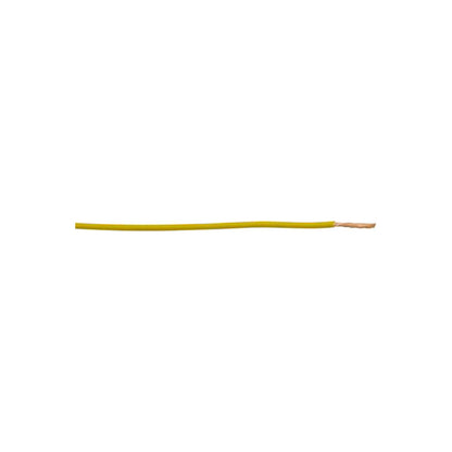 Thin Wall Single Cable - 1mm, Yellow, 32/0.20 Strand, 50m Roll, 16.5A, ISO 6722 Class B, For Lamps & Accessories Length 50 m