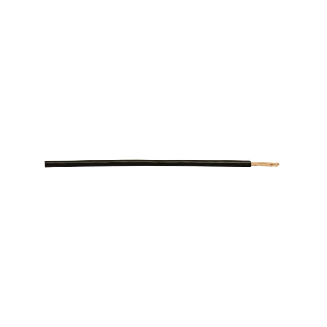 Thick Wall Single Cable - 2mm, Black, 28/0.30 Strand, 50m Roll, 17.5A, For Commercial Applications Length 50 m