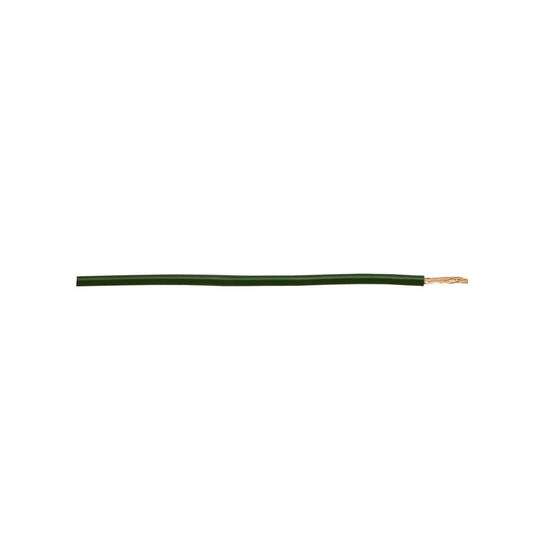 Thick Wall Single Cable - 2mm, Green, 28/0.30 Strand, 50m Roll, 17.5A, For Commercial Applications Length 50 m