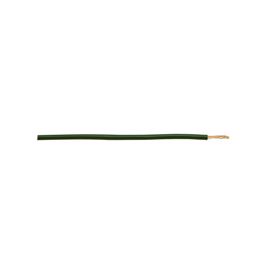 Thick Wall Single Cable - 2mm, Green, 28/0.30 Strand, 50m Roll, 17.5A, For Commercial Applications Length 50 m