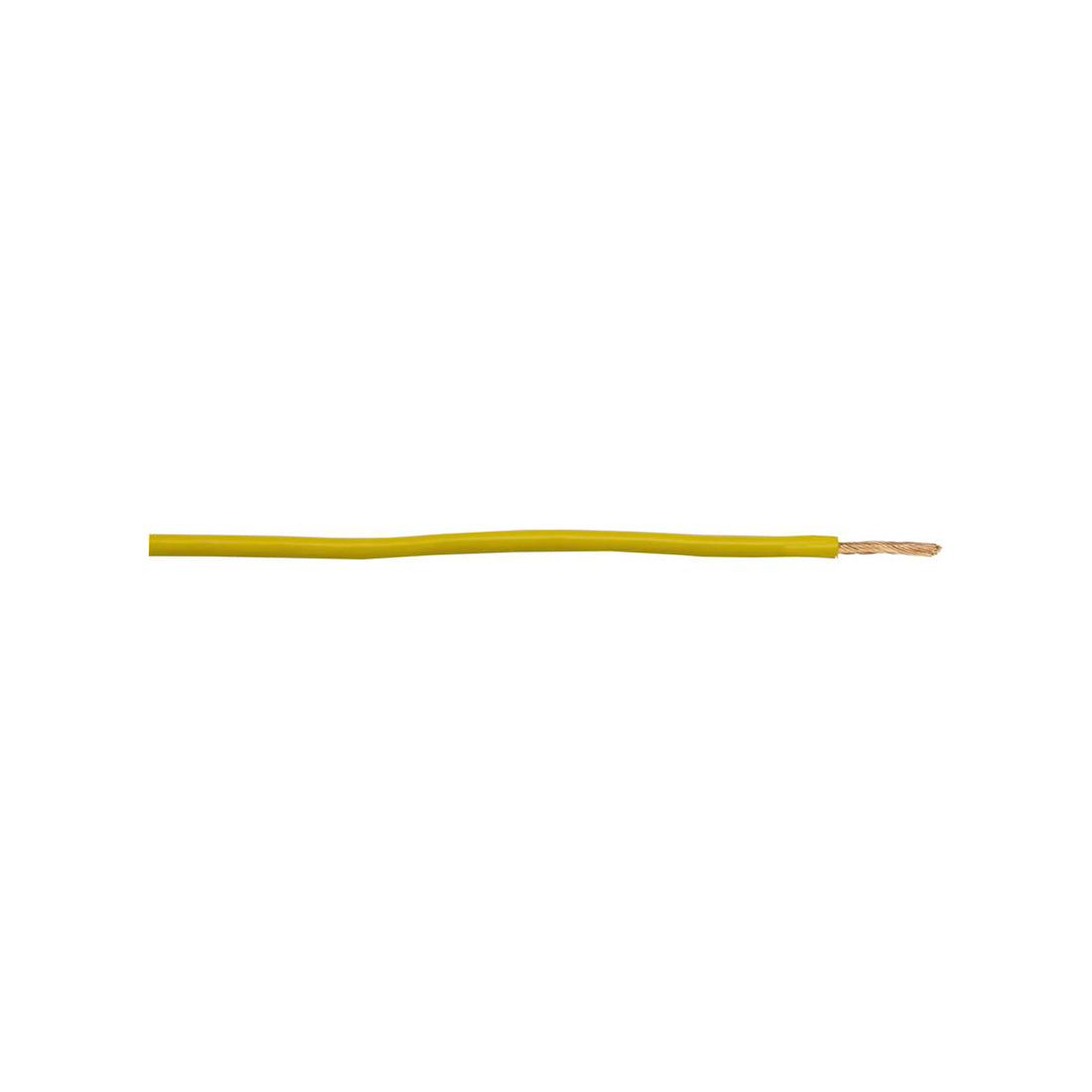 Thick Wall Single Cable - 2mm, Yellow, 28/0.30 Strand, 50m Roll, 17.5A, For Commercial Applications Length 50 m