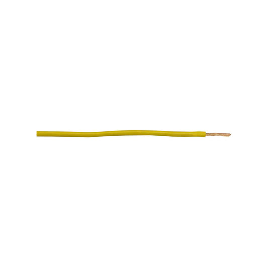 Thick Wall Single Cable - 2mm, Yellow, 28/0.30 Strand, 50m Roll, 17.5A, For Commercial Applications Length 50 m