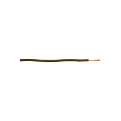 Thin Wall Single Cable - 2mm, Brown, 28/0.30 Strand, 50m Roll, 25A, ISO 6722 Class B, For Headlamps & Heaters Length 50 m