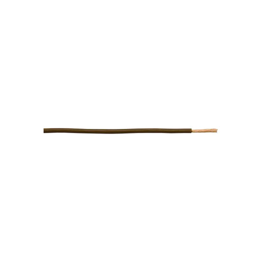 Thin Wall Single Cable - 2mm, Brown, 28/0.30 Strand, 50m Roll, 25A, ISO 6722 Class B, For Headlamps & Heaters Length 50 m