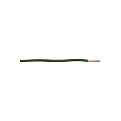 Thin Wall Single Cable - 2mm, Green, 28/0.30 Strand, 50m Roll, 25A, ISO 6722 Class B, For Headlamps & Heaters Length 50 m