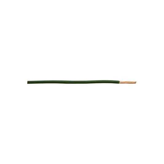 Thin Wall Single Cable - 2mm, Green, 28/0.30 Strand, 50m Roll, 25A, ISO 6722 Class B, For Headlamps & Heaters Length 50 m