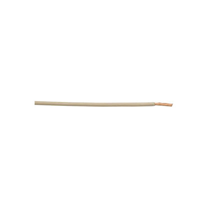 Thin Wall Single Cable - 2mm, White, 28/0.30 Strand, 50m Roll, 25A, ISO 6722 Class B, For Headlamps & Heaters Length 50 m