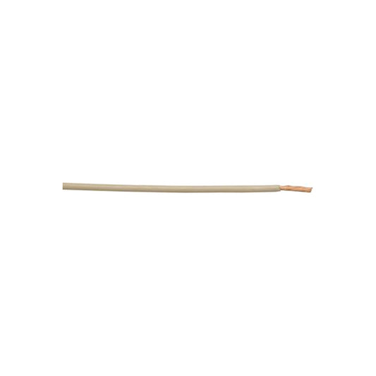 Thin Wall Single Cable - 2mm, White, 28/0.30 Strand, 50m Roll, 25A, ISO 6722 Class B, For Headlamps & Heaters Length 50 m