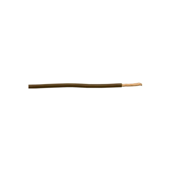 Thin Wall Single Cable - 3mm, Brown, 44/0.30 Strand, 30m Roll, 33A, ISO 6722 Class B, For Ammeter Circuits Length 30 m