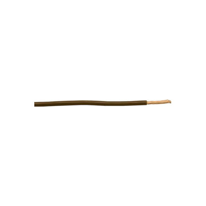 Thin Wall Single Cable - 3mm, Brown, 44/0.30 Strand, 30m Roll, 33A, ISO 6722 Class B, For Ammeter Circuits Length 30 m