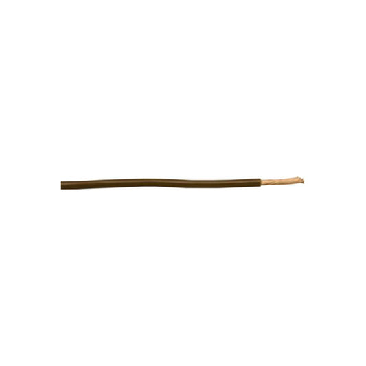 Thin Wall Single Cable - 3mm, Brown, 44/0.30 Strand, 30m Roll, 33A, ISO 6722 Class B, For Ammeter Circuits Length 30 m