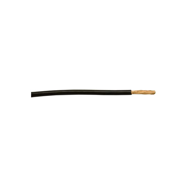Thin Wall Single Cable - 4.5mm, Black, 65/0.30 Strand, 30m Roll, 42A, ISO 6722 Class B, For Dynamo/Alternator Circuits Length 30 m