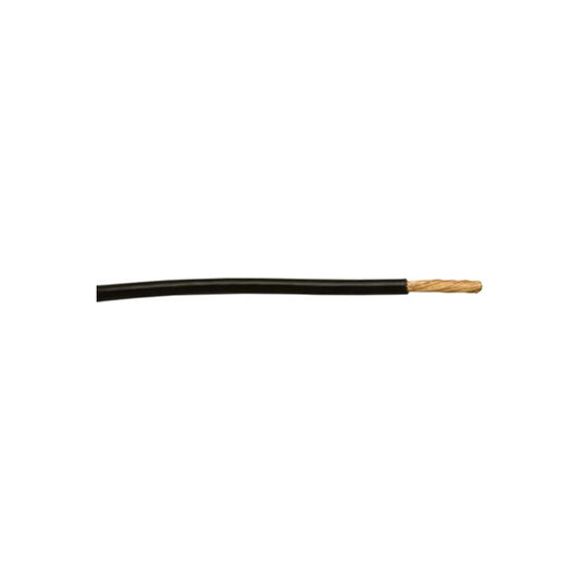 Thin Wall Single Cable - 4.5mm, Black, 65/0.30 Strand, 30m Roll, 42A, ISO 6722 Class B, For Dynamo/Alternator Circuits Length 30 m