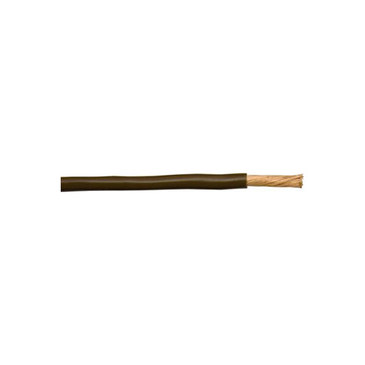 Thin Wall Single Cable - 8.5mm, Brown, 120/0.30 Strand, 30m Roll, 63A, ISO 6722 Class B Length 30 m