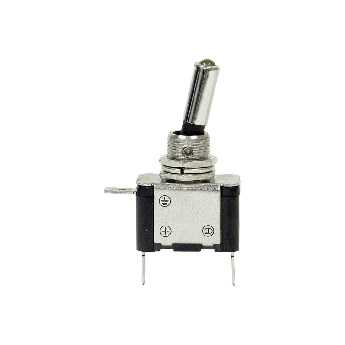 LED Metal Toggle Switch - Amber, 12V, Heavy Duty, 25A, Silver Contacts Pack of 10
