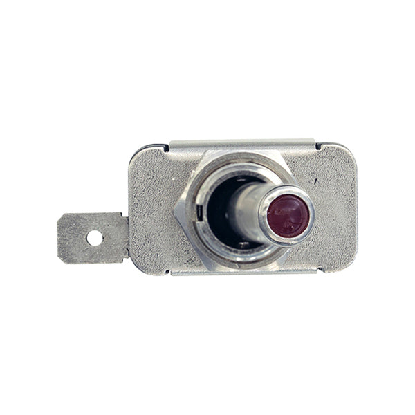 LED Metal Toggle Switch Red 12V Heavy Duty 25A Silver Contacts Pack of 10