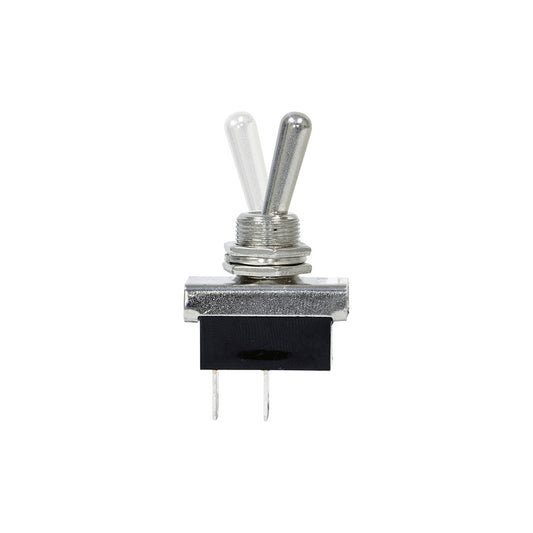Metal Toggle Switch - 12V, On/Off, Fits Ø12.5mm Hole, 25A, Heavy Duty, Silver Contacts Pack of 10