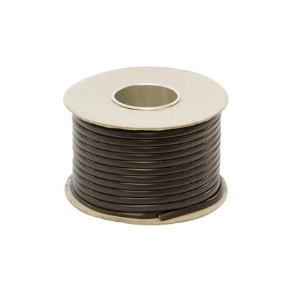 Thick Wall Flat Twin Cable - 2 x 1mm, Black Outer, 30m Roll, 8.75A, For Commercial Applications Length 30 m