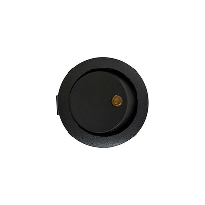 LED Spot Rocker Switch 12V Amber Fits Ø12.5mm Hole 16A 6.3mm Blade Terminals Pack of 10