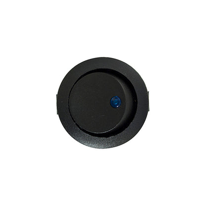 LED Spot Rocker Switch 12V Blue Fits Ø12.5mm Hole 16A 6.3mm Blade Terminals Pack of 10