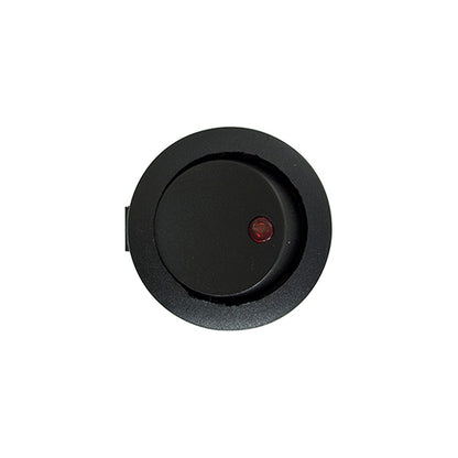 LED Spot Rocker Switch 12V Red Fits Ø12.5mm Hole 16A 6.3mm Blade Terminals Pack of 10