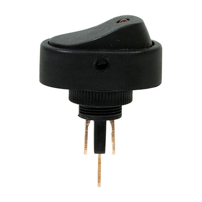 LED Rocker Switch - 12V, Red, Fits Ø12.5mm Hole, 16A, 6.3mm Blade Terminals Pack of 10