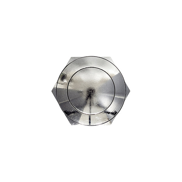 Push Button Switch 12V Brass Fits Ø19mm Hole 20A Vandal Resistant Zinc Plated Pack of 5