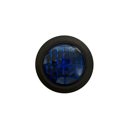 LED Warning Lights Blue Fits Ø20mm Hole 6.3mm Blade Terminals Pack of 10