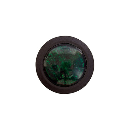 LED Warning Lights Green Fits Ø20mm Hole 6.3mm Blade Terminals Pack of 10