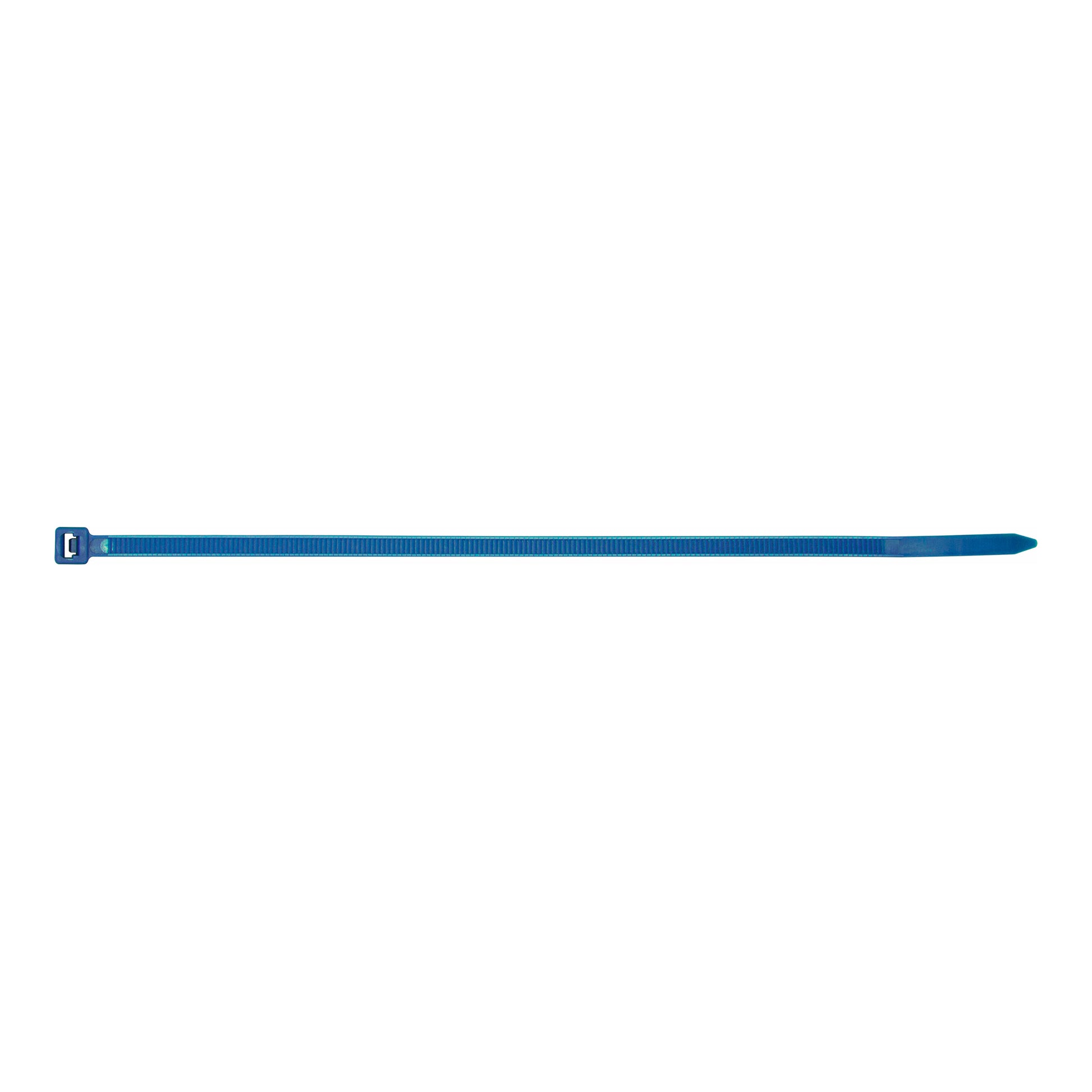 Cable Ties 200mm x 4.8mm Blue Nylon 6.6 Standard Type Pack of 10 x 100