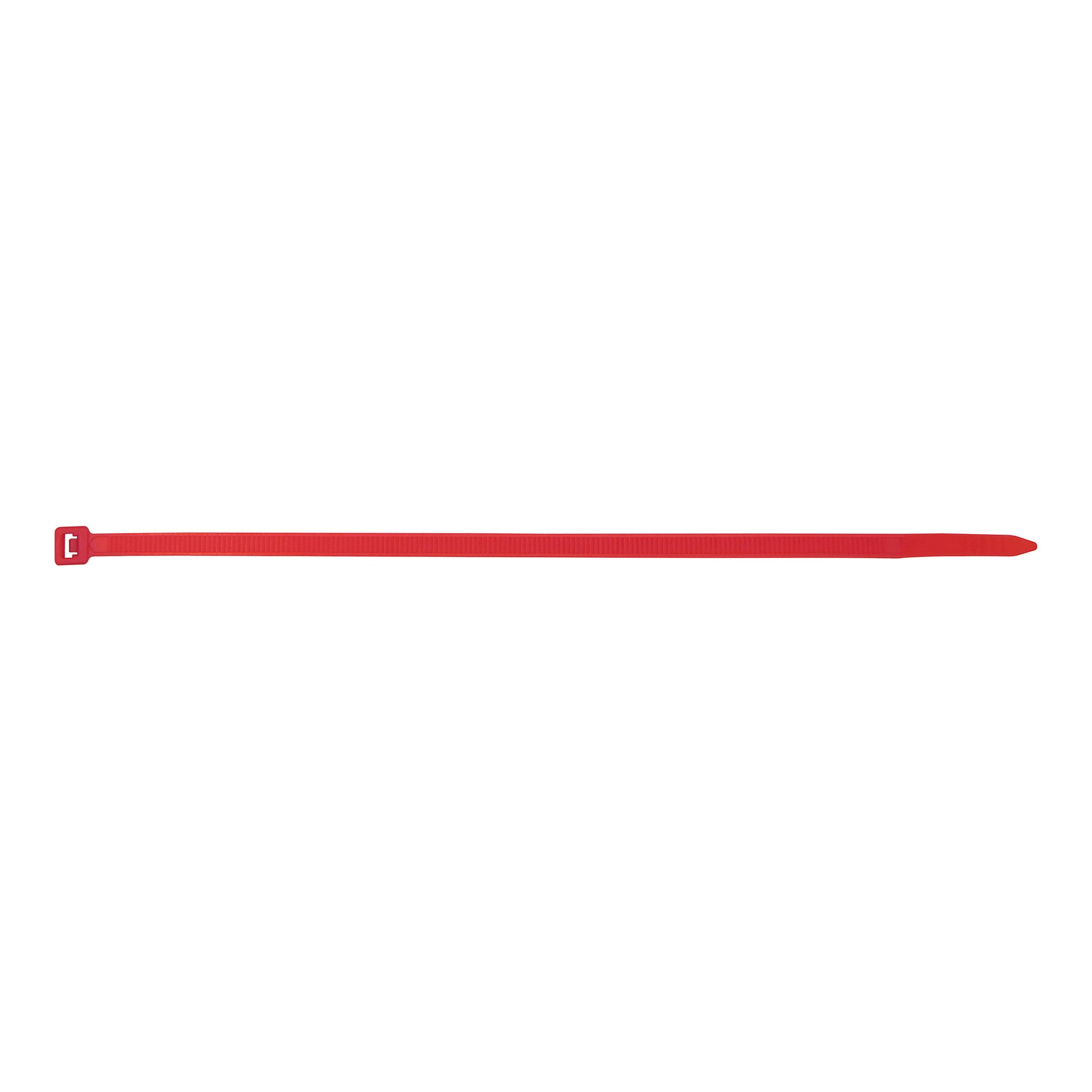 Cable Ties 200mm x 4.8mm Red Nylon 6.6 Standard Type Pack of 10 x 100