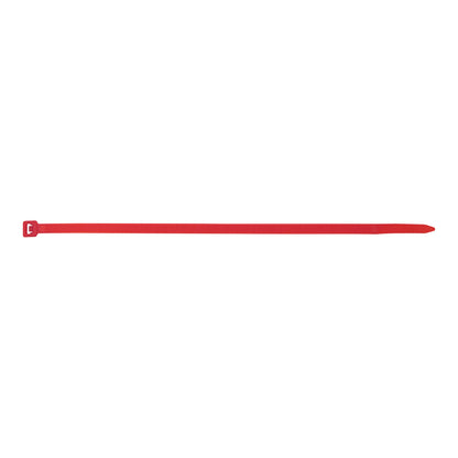 Cable Ties 200mm x 4.8mm Red Nylon 6.6 Standard Type Pack of 5 x 100