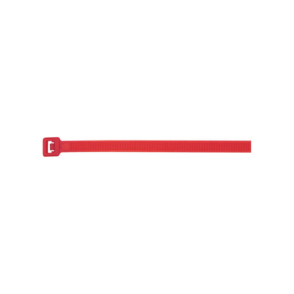 Cable Ties 200mm x 4.8mm Red Nylon 6.6 Standard Type Pack of 5 x 100